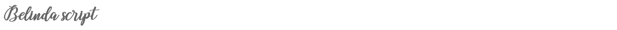 Belinda Script Belinda Script.ttf font preview